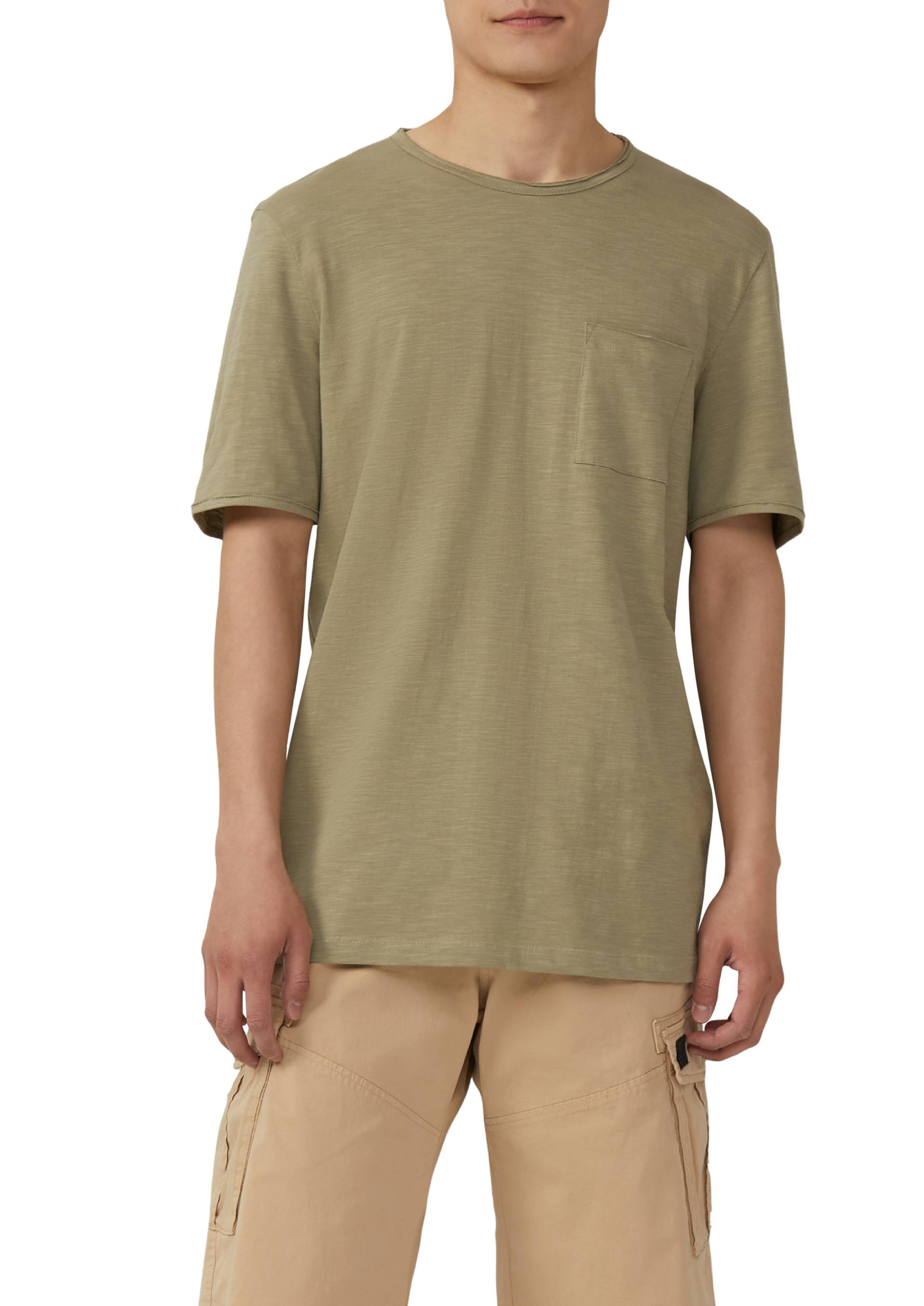 s.Oliver T-Shirt, mit Brusttasche und offenen Kanten von s.Oliver