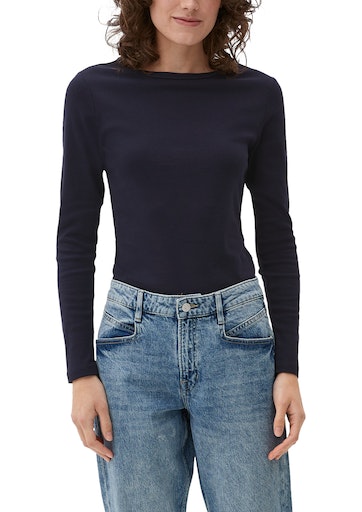 s.Oliver Langarmshirt, mit U-Boot-Ausschnitt von s.Oliver