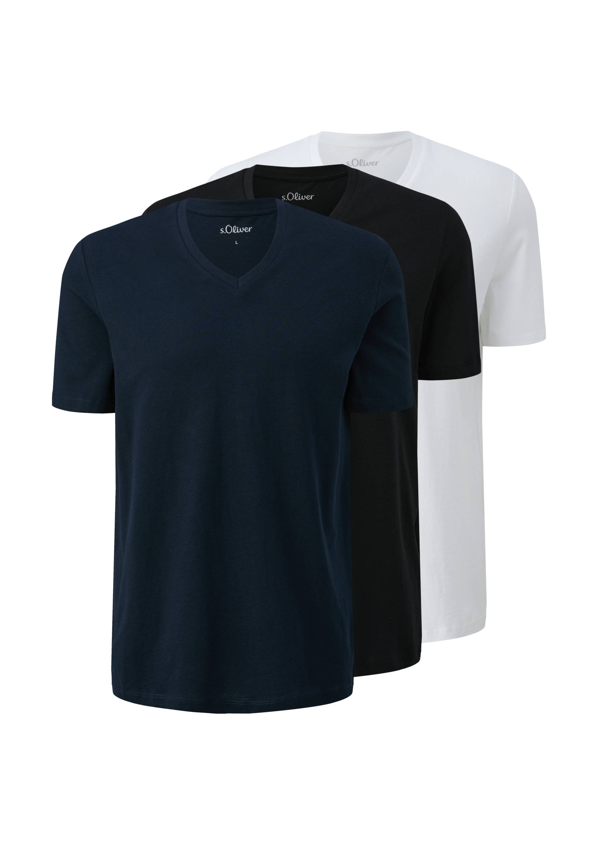 s.Oliver V-Shirt, (3 tlg.) von s.Oliver