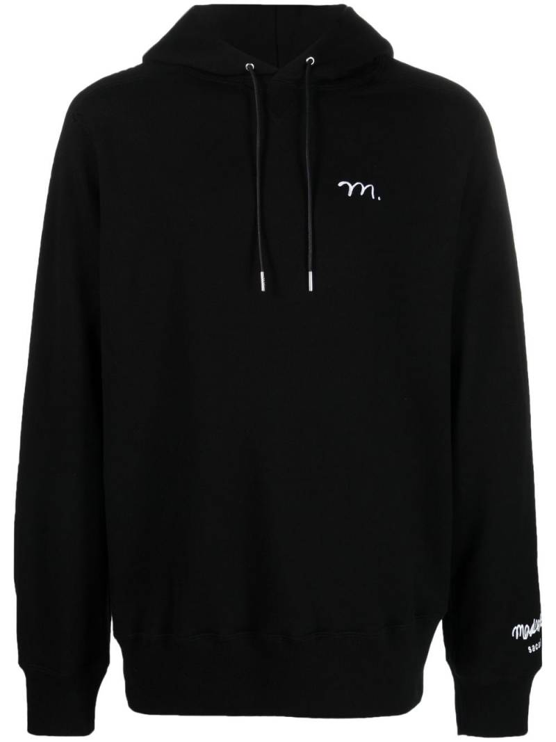 sacai Madsaki monogram-embroidered hoodie - Black von sacai