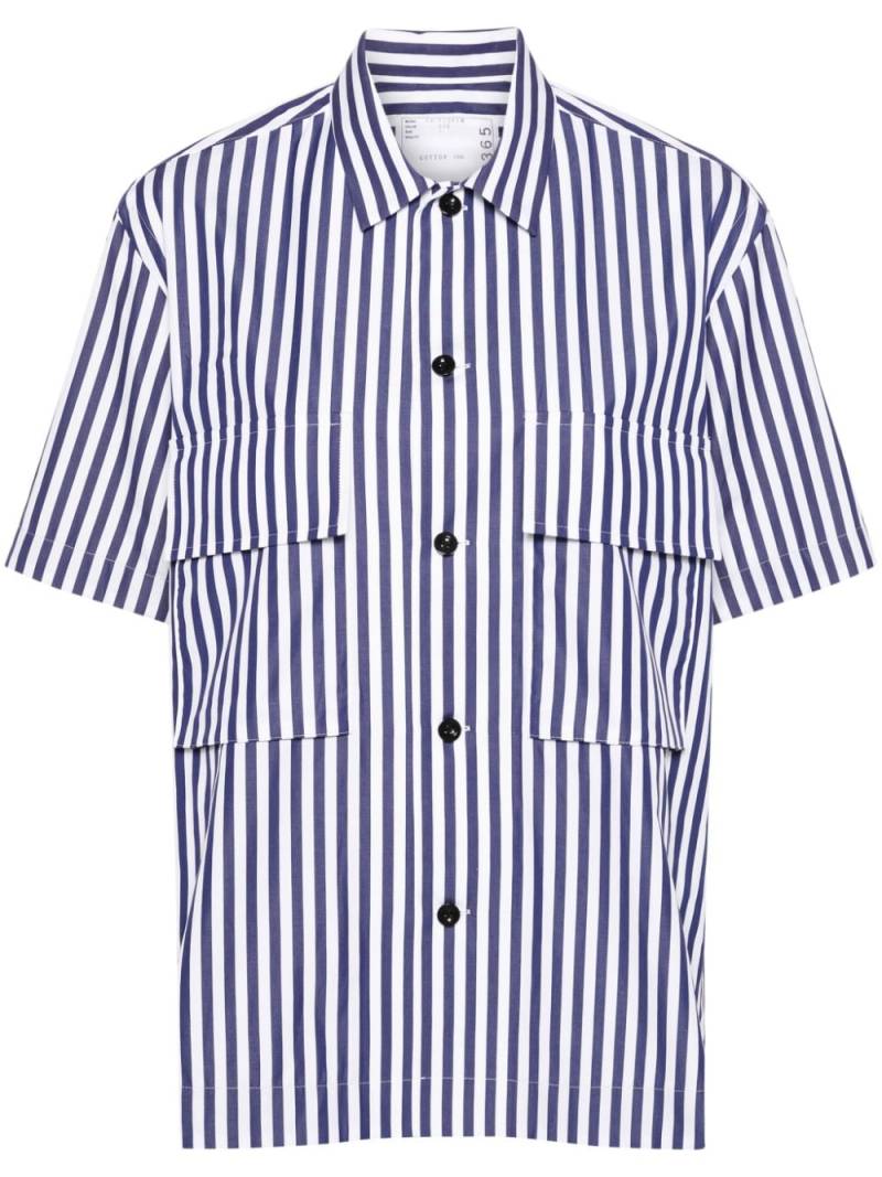 sacai Thomas Mason cotton shirt - Blue von sacai