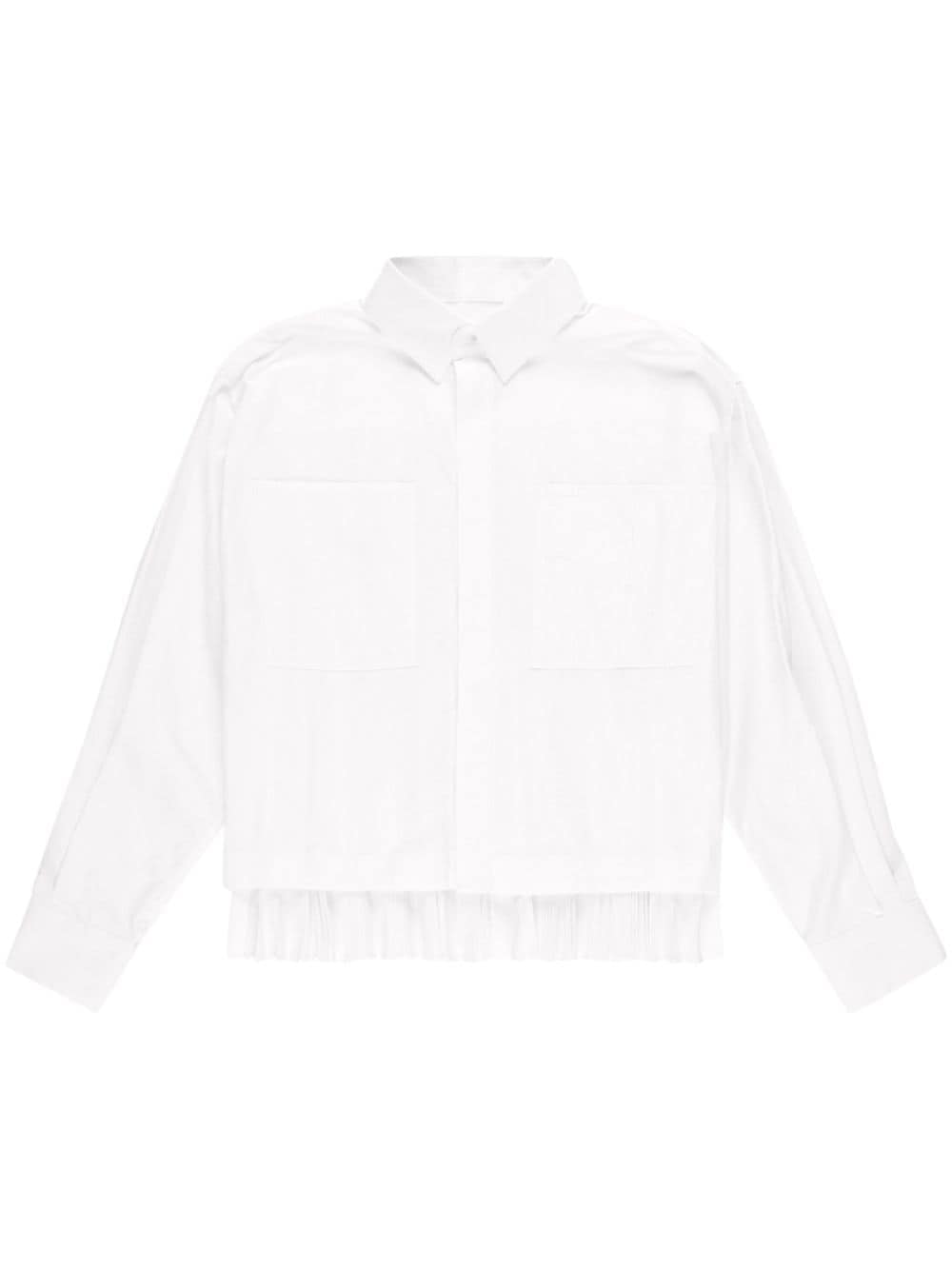 sacai Thomas Mason cotton shirt - White von sacai