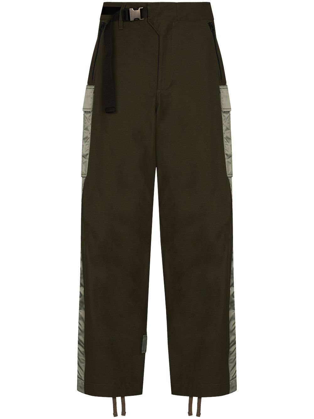 sacai belted cargo-style trousers - Green von sacai