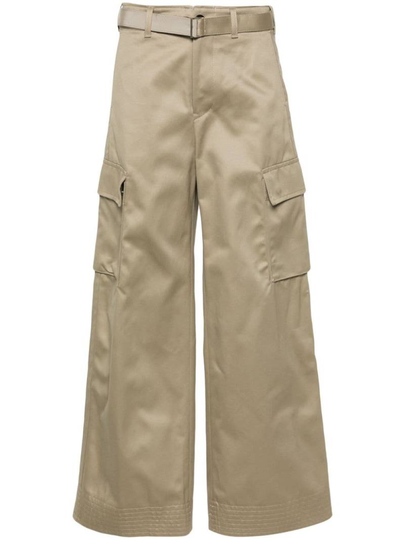 sacai belted cargo trousers - Brown von sacai