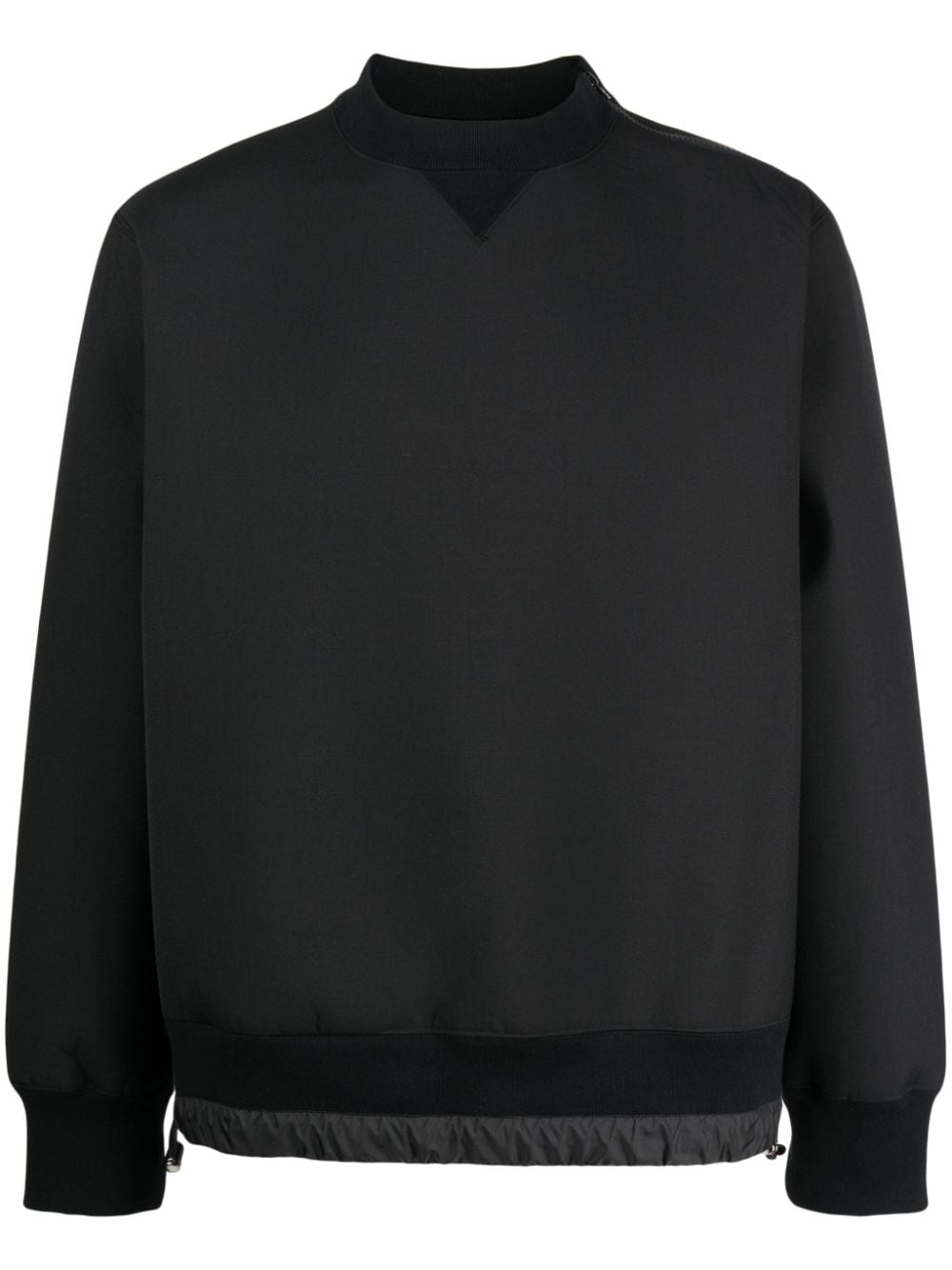 sacai crew-neck long-sleeve sweatshirt - Black von sacai