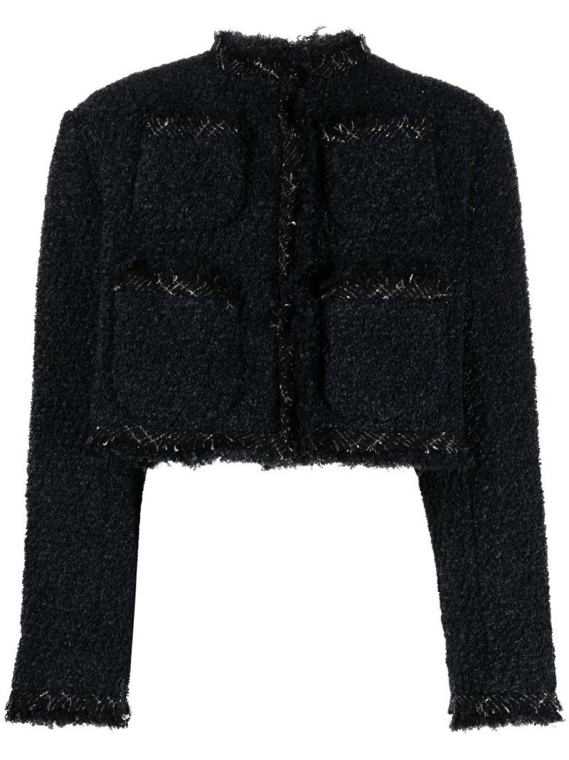 sacai cropped tweed jacket - Black von sacai
