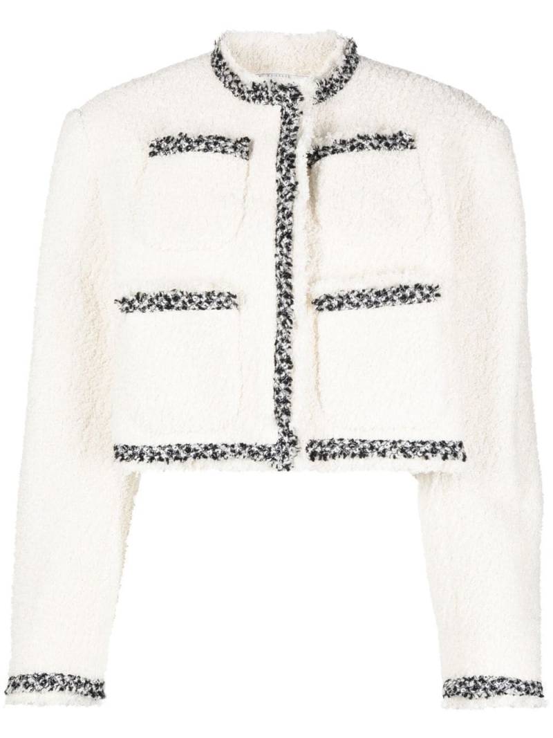 sacai cropped tweed jacket - White von sacai