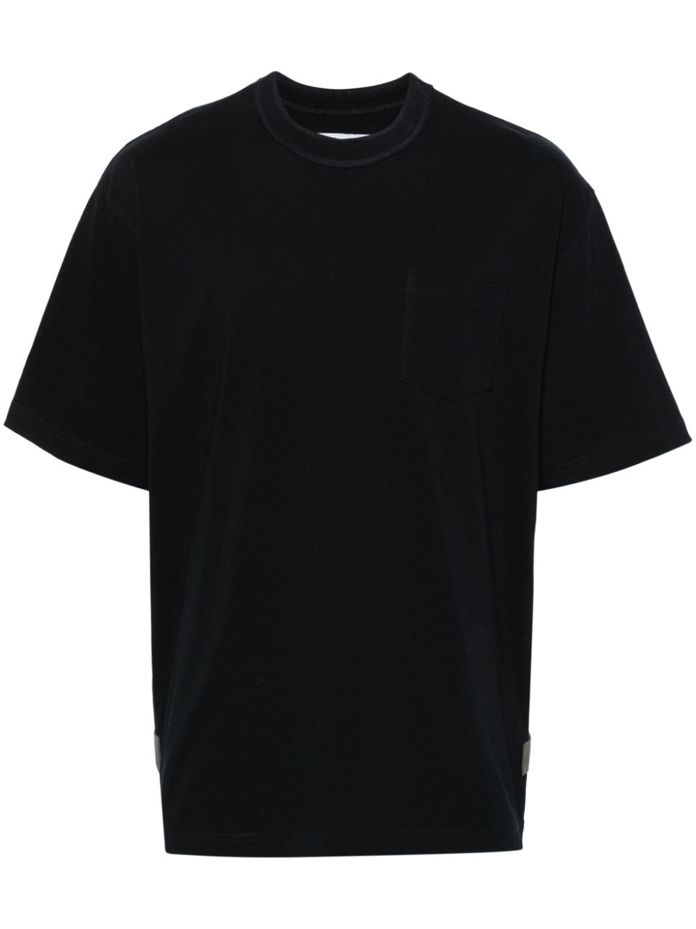 sacai drop-shoulder cotton T-shirt - Black von sacai