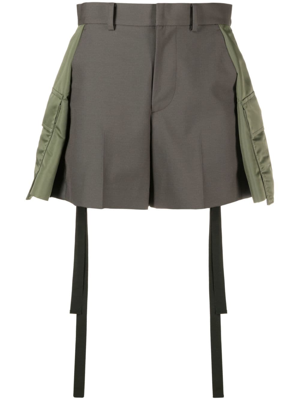 sacai high-waisted short shorts - Green von sacai