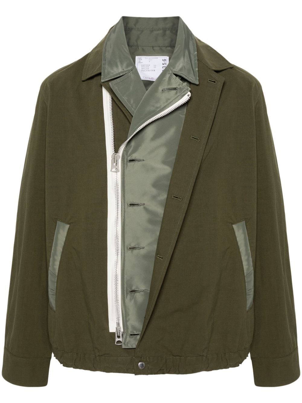 sacai layered padded jacket - Green von sacai