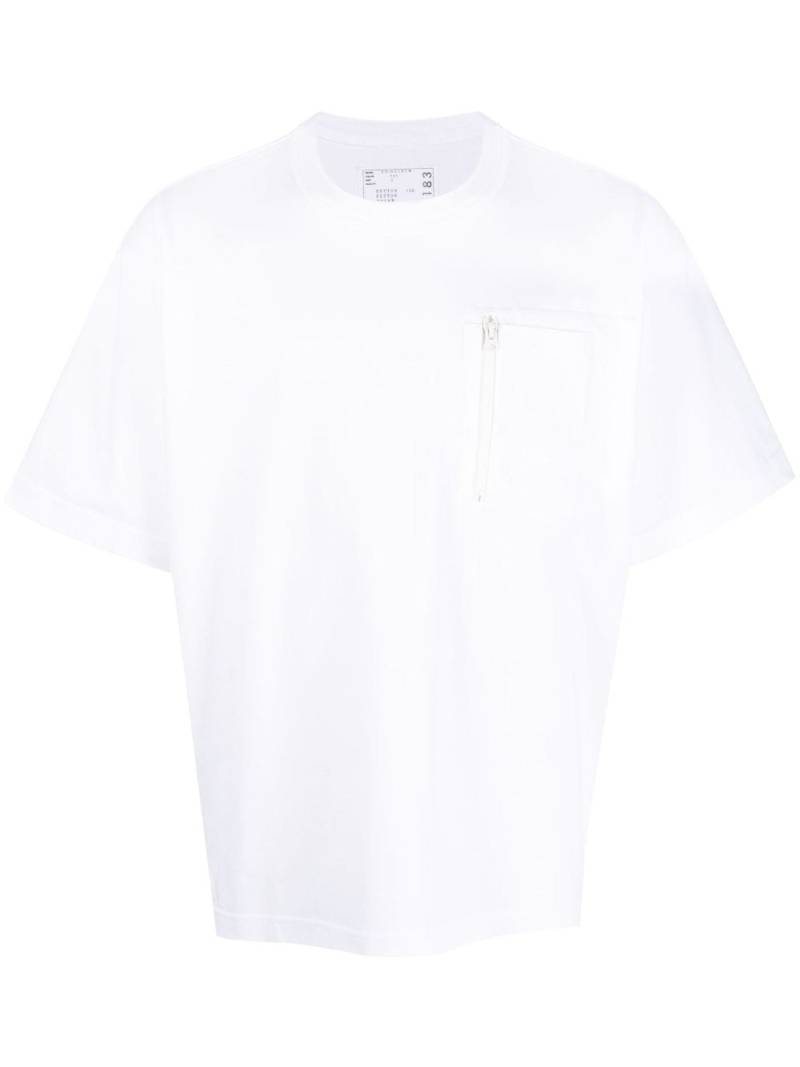 sacai multi-pocket cotton T-shirt - White von sacai