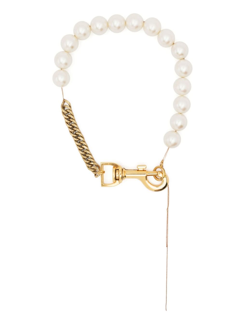 sacai pearl chain-link necklace - Gold von sacai