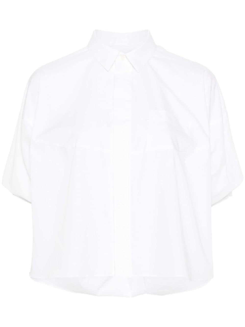 sacai puff-sleeves poplin shirt - White von sacai