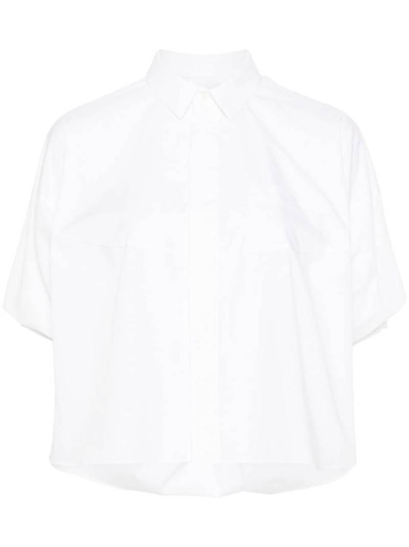 sacai puff-sleeves poplin shirt - White von sacai