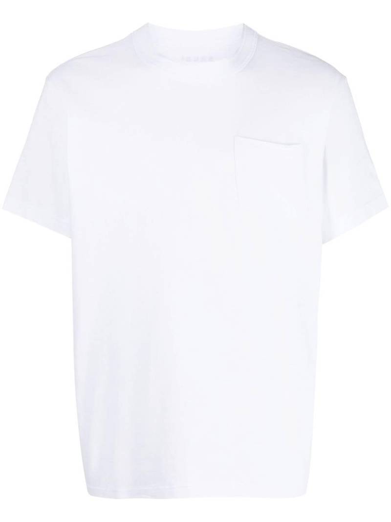 sacai side-zip shortsleeved T-shirt - White von sacai