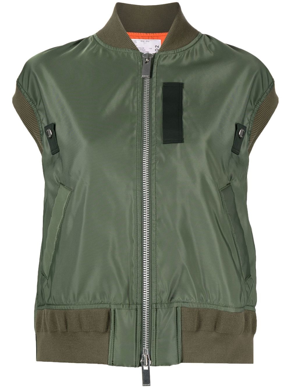 sacai sleeveless bomber jacket - Green von sacai