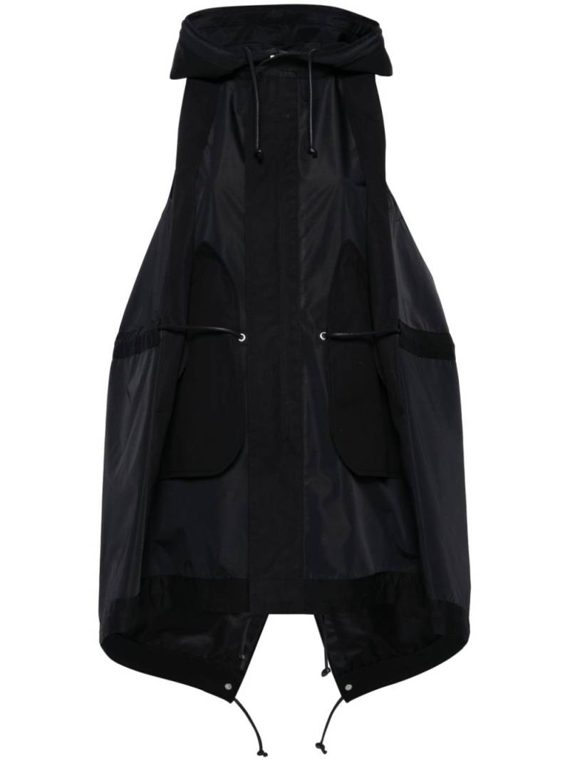 sacai sleeveless hooded gilet - Black von sacai