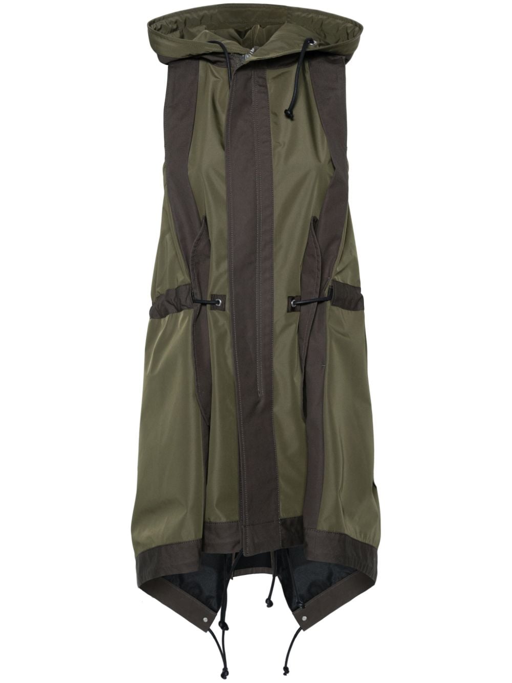 sacai sleeveless hoodie jacket - Green von sacai