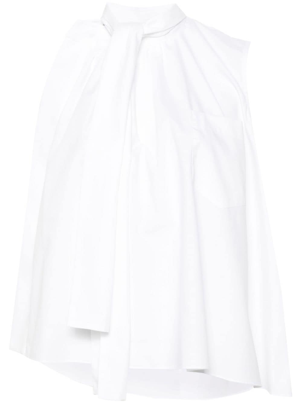 sacai sleeveless poplin blouse - White von sacai