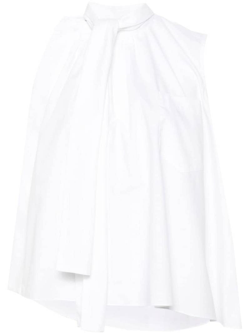 sacai sleeveless poplin blouse - White von sacai