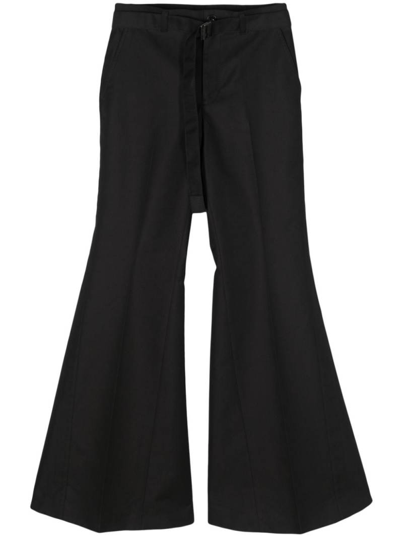 sacai tailored flared trousers - Black von sacai