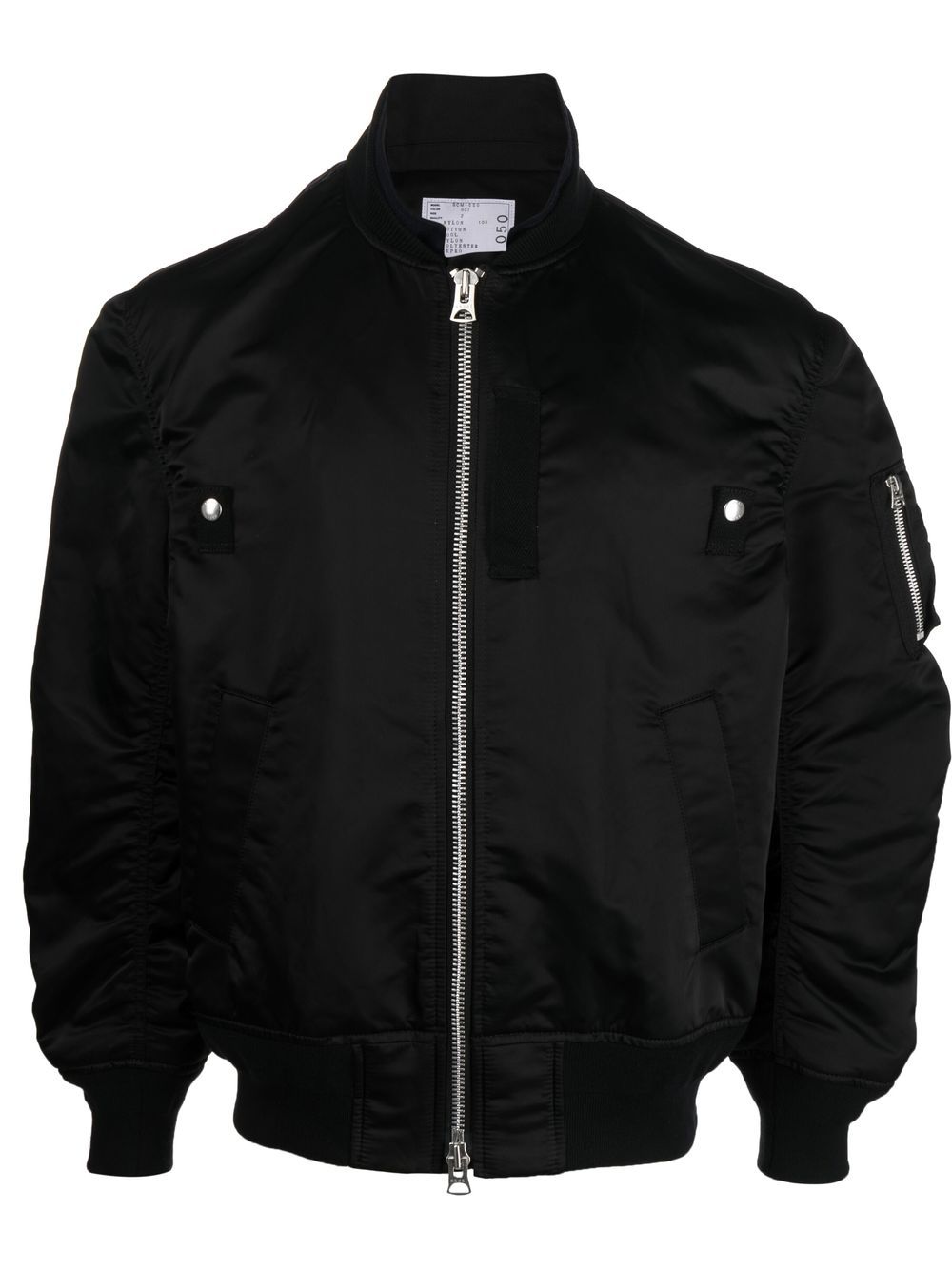 sacai zip-up bomber jacket - Black von sacai