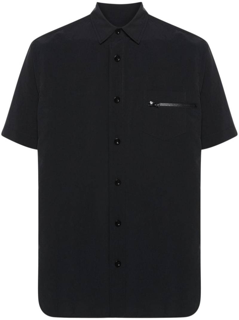 sacai zip-vents taffeta shirt - Black von sacai