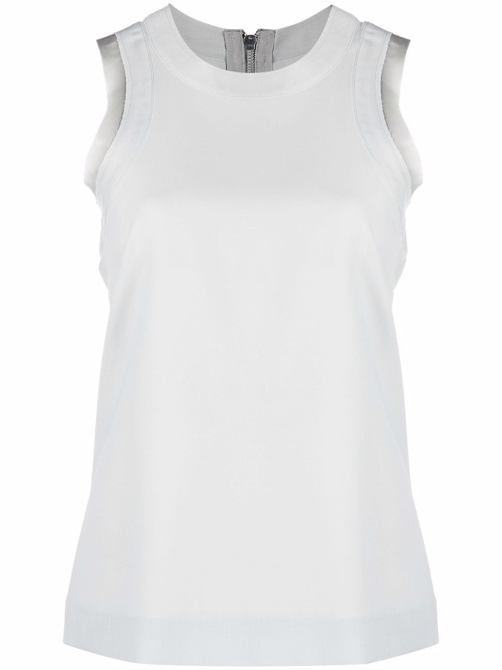 sacai zipped-back round-neck tank top - Grey von sacai