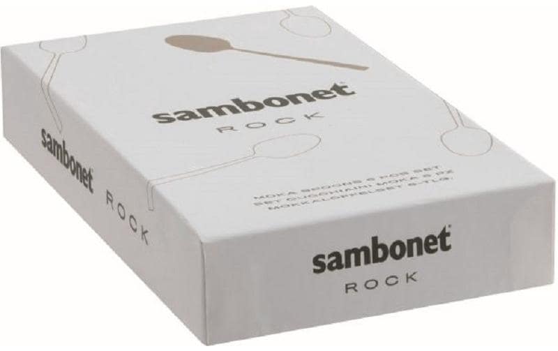 sambonet Espressolöffel »Rock 6 Stück«, (6 tlg.) von sambonet