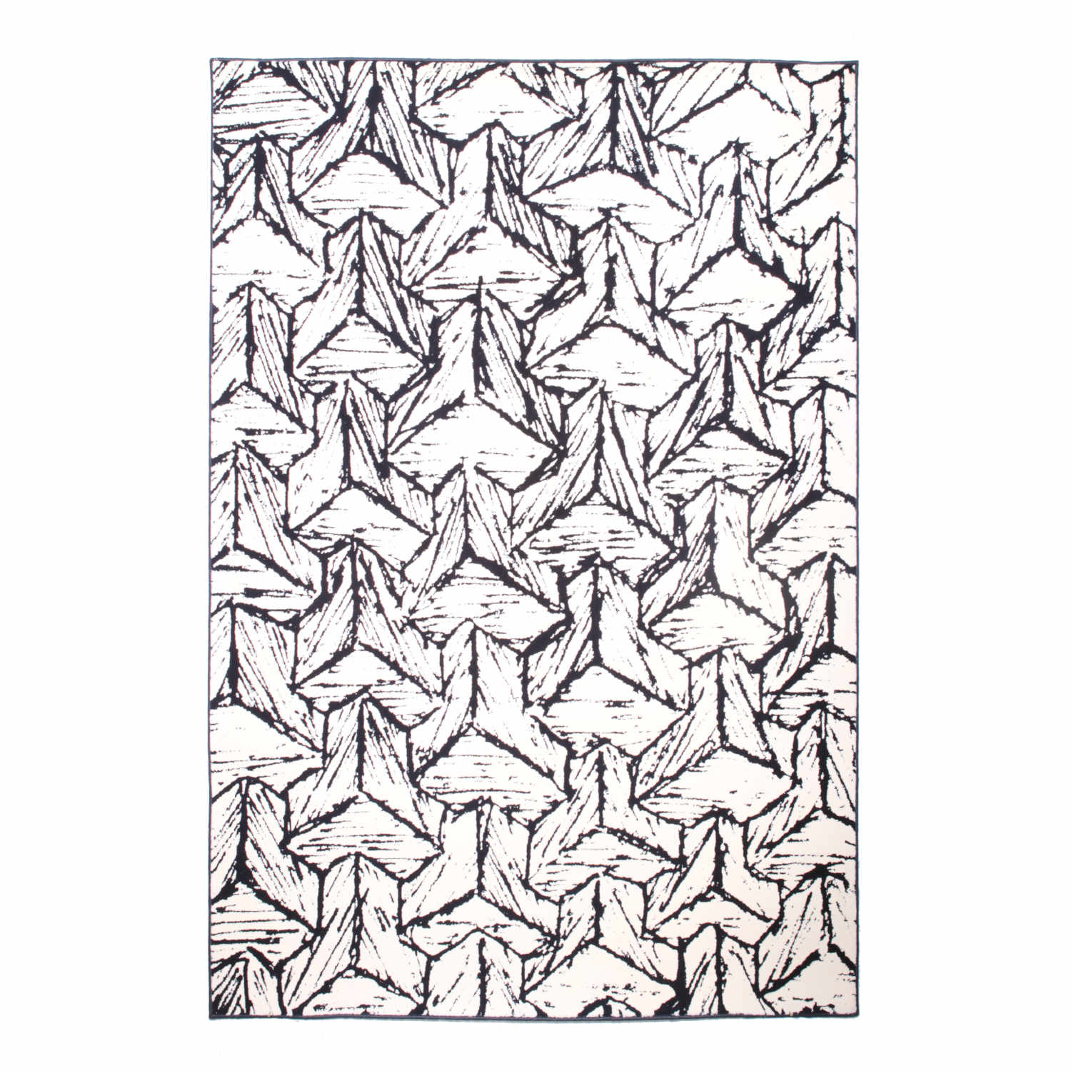 Black & White Teppich, Grösse ø 100 cm, Motiv ns1 von schoenstaub