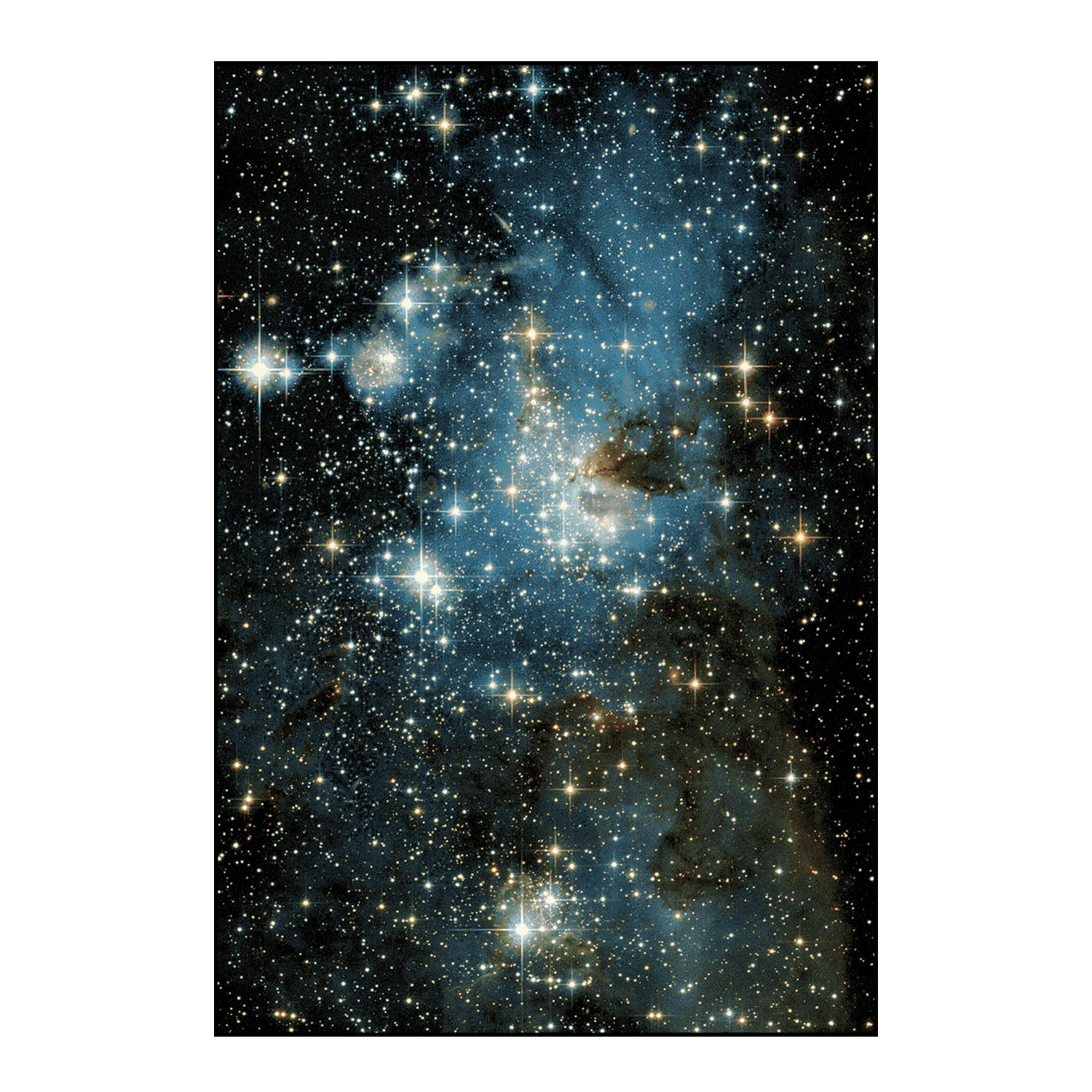 Nebula Teppich, Grösse l. 220 x b. 150 cm, Motiv mob von Sula