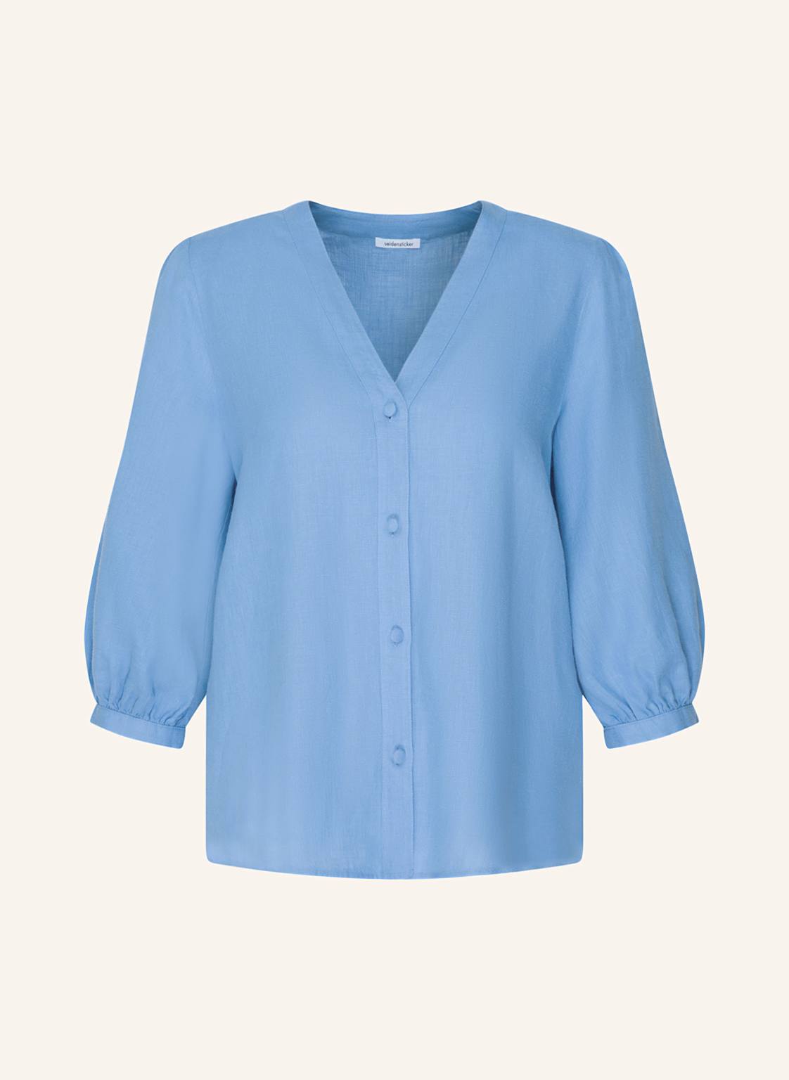 Seidensticker Bluse Mit Leinen Und 3/4-Arm blau Seidensticker Bluse Mit Leinen Und 3/4-Arm blau von seidensticker