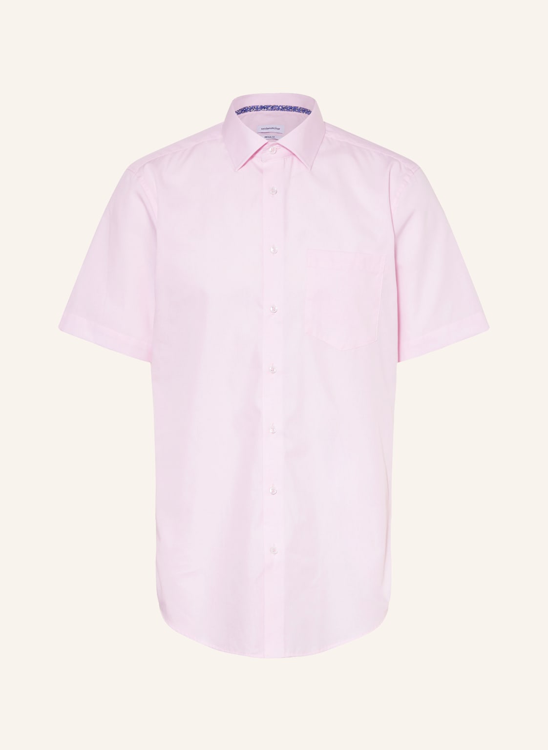 Seidensticker Kurzarm-Hemd Regular Fit rosa von seidensticker