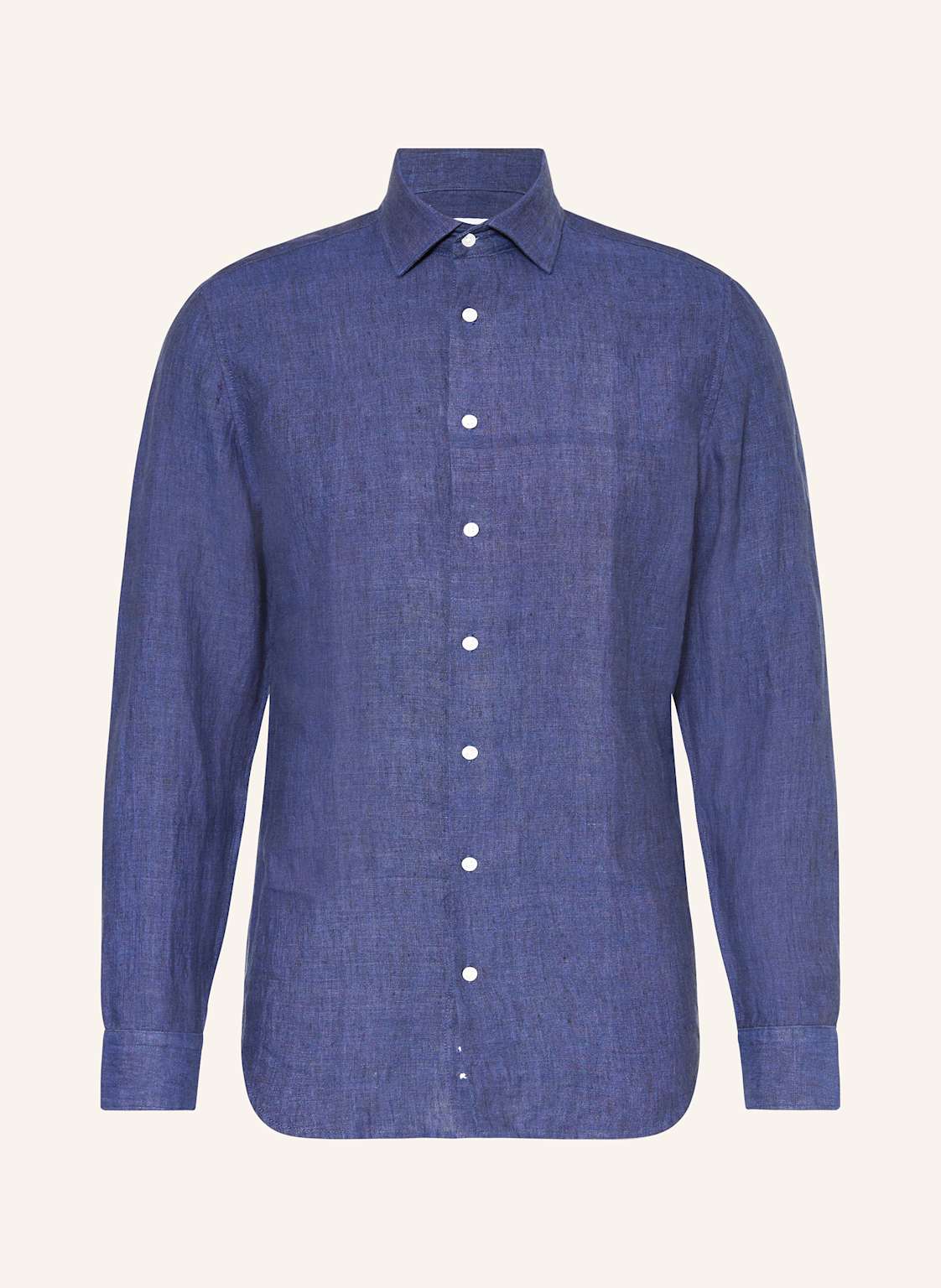 Seidensticker Leinenhemd Slim Fit blau von seidensticker