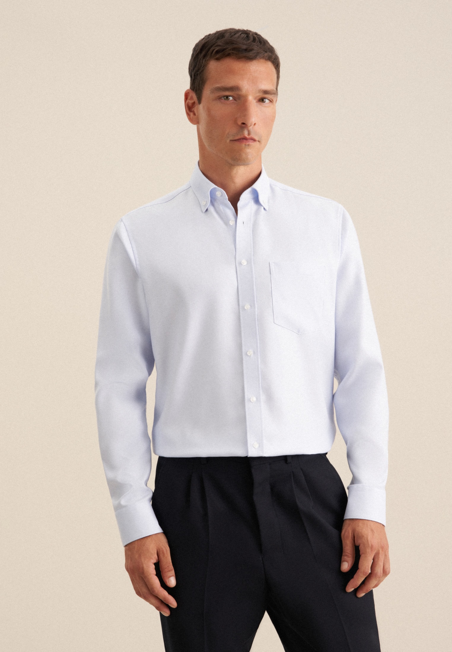 seidensticker Businesshemd »Schwarze Rose«, Regular Button-Down-Kragen Struktur seidensticker Businesshemd »Schwarze Rose«, Regular Button-Down-Kragen Struktur von seidensticker