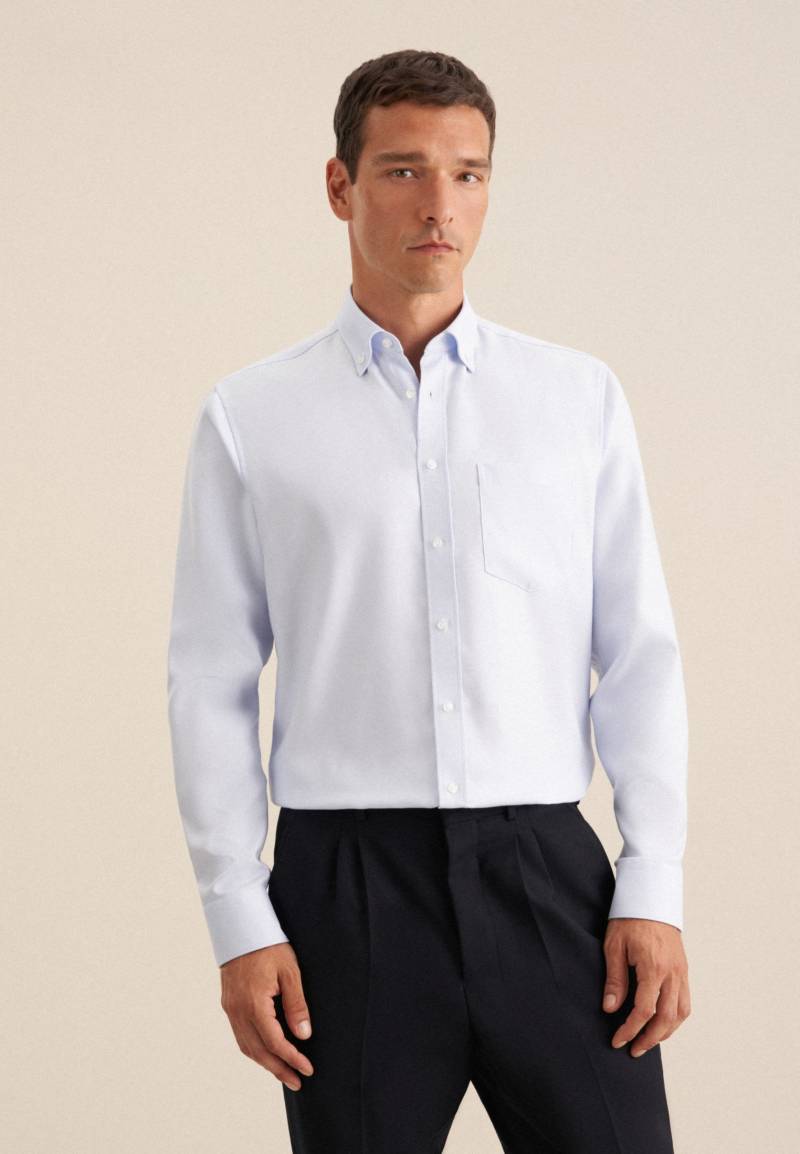 seidensticker Businesshemd »Schwarze Rose«, Regular Button-Down-Kragen Struktur von seidensticker