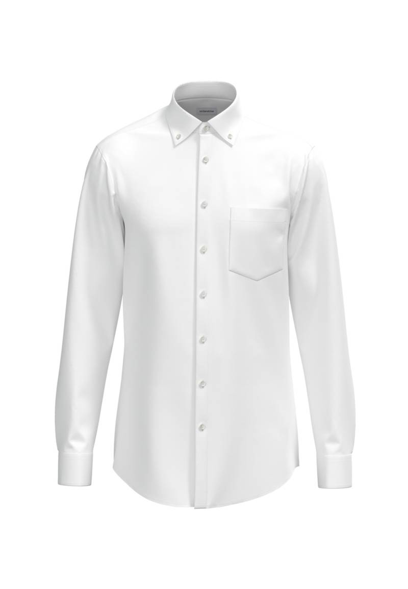 seidensticker Businesshemd »Comfort«, Comfort Langarm Button-Down-Kragen Uni von seidensticker