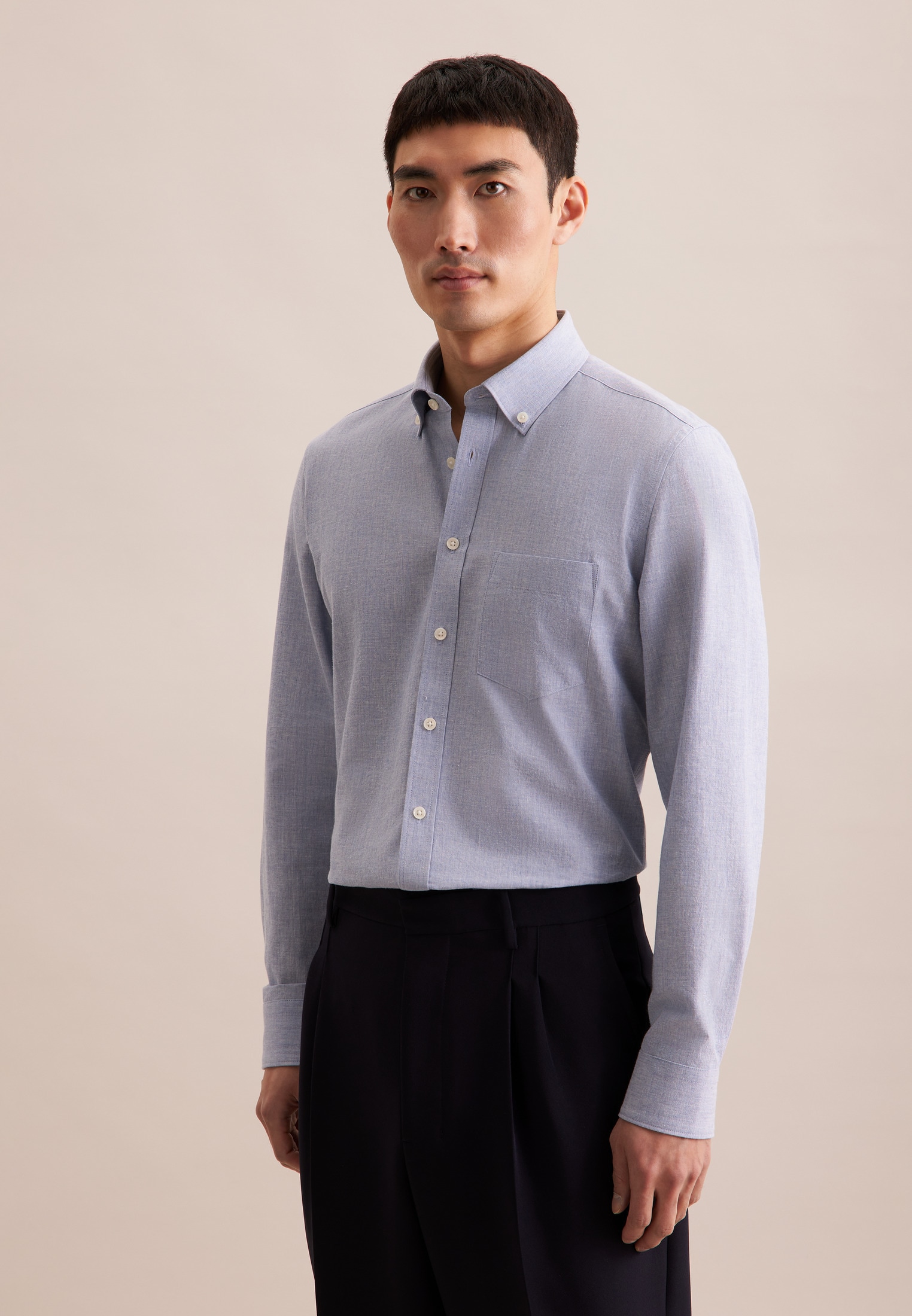 seidensticker Businesshemd »Schwarze Rose«, Slim Langarm Button-Down-Kragen Uni seidensticker Businesshemd »Schwarze Rose«, Slim Langarm Button-Down-Kragen Uni von seidensticker