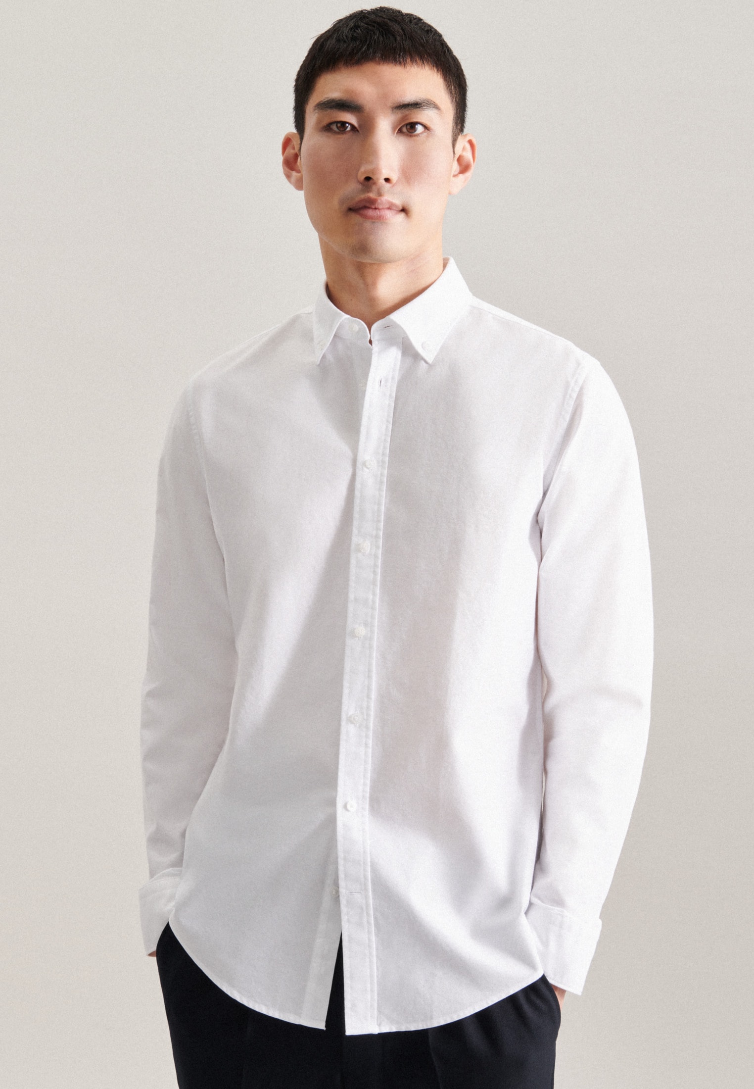seidensticker Businesshemd »Shaped«, Shaped Langarm Button-Down-Kragen Uni seidensticker Businesshemd »Shaped«, Shaped Langarm Button-Down-Kragen Uni von seidensticker