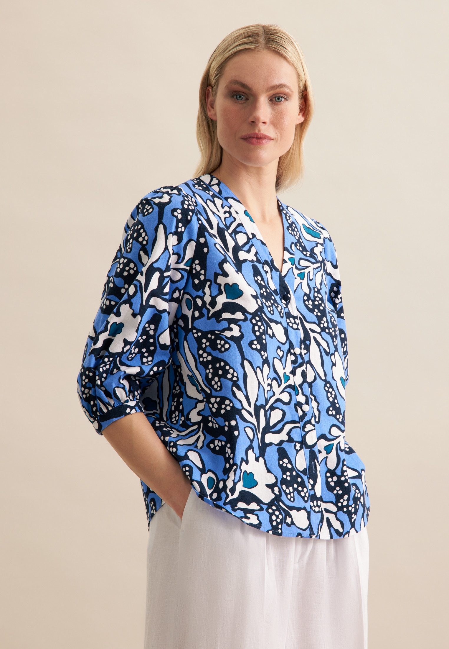 seidensticker Klassische Bluse »Schwarze Rose«, Tunika Druck seidensticker Klassische Bluse »Schwarze Rose«, Tunika Druck von seidensticker