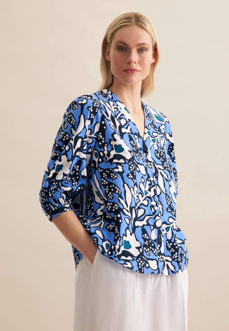 seidensticker Klassische Bluse »Schwarze Rose«, Tunika Druck von seidensticker