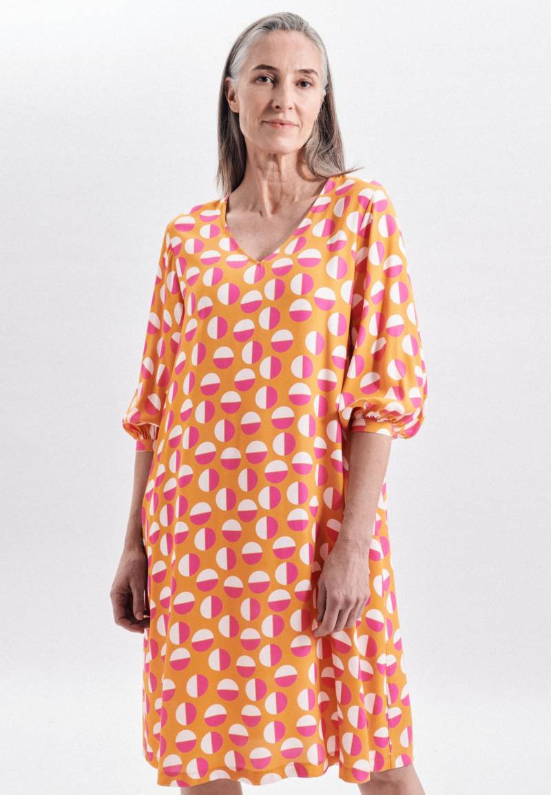 seidensticker Sommerkleid »Schwarze Rose«, 3/4-Arm V-Neck Punkte von seidensticker