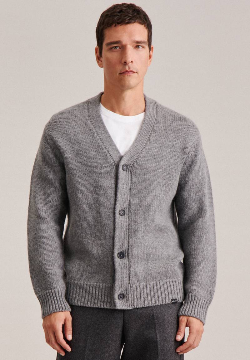 seidensticker Strickjacke »Regular«, Langarm V-Neck Uni von seidensticker
