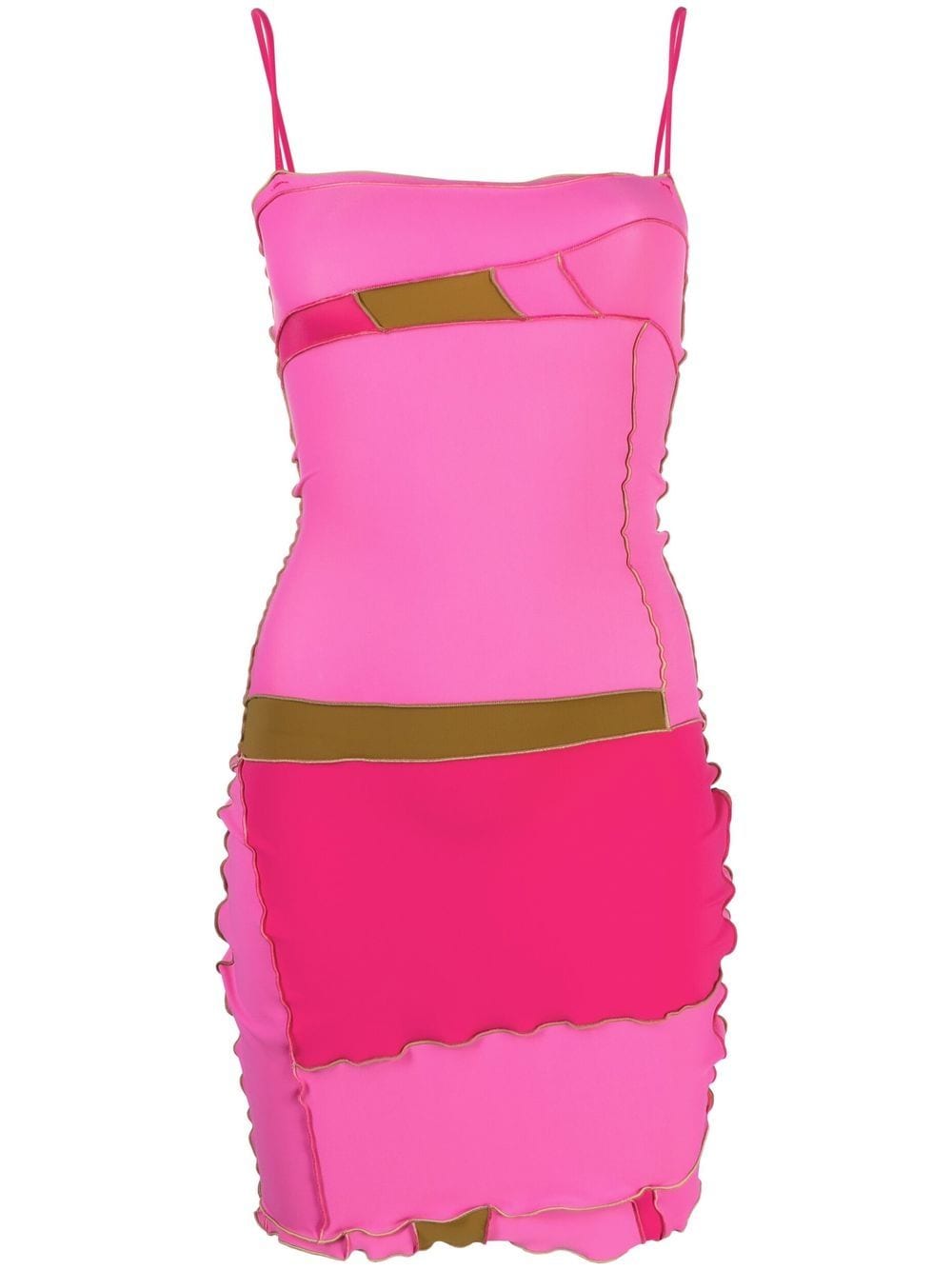 sherris Pink Patchwork Design Dress von sherris