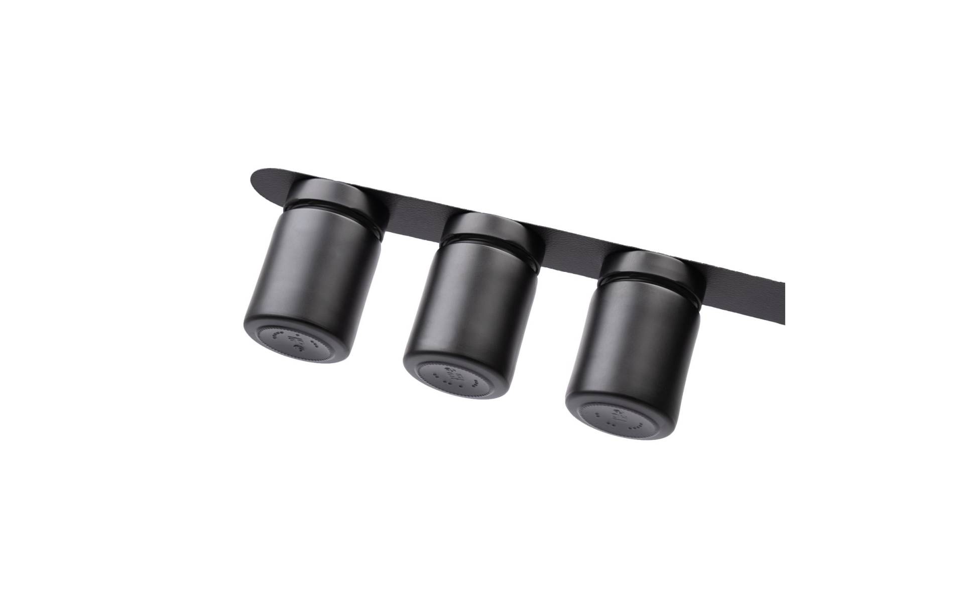 Vorratsdose »Silwy Feinkost-Magnetgläser-Set, 192 ml 0.192 l, Schwarz«, (3 tlg.) von silwy MAGNETIC SYSTEM