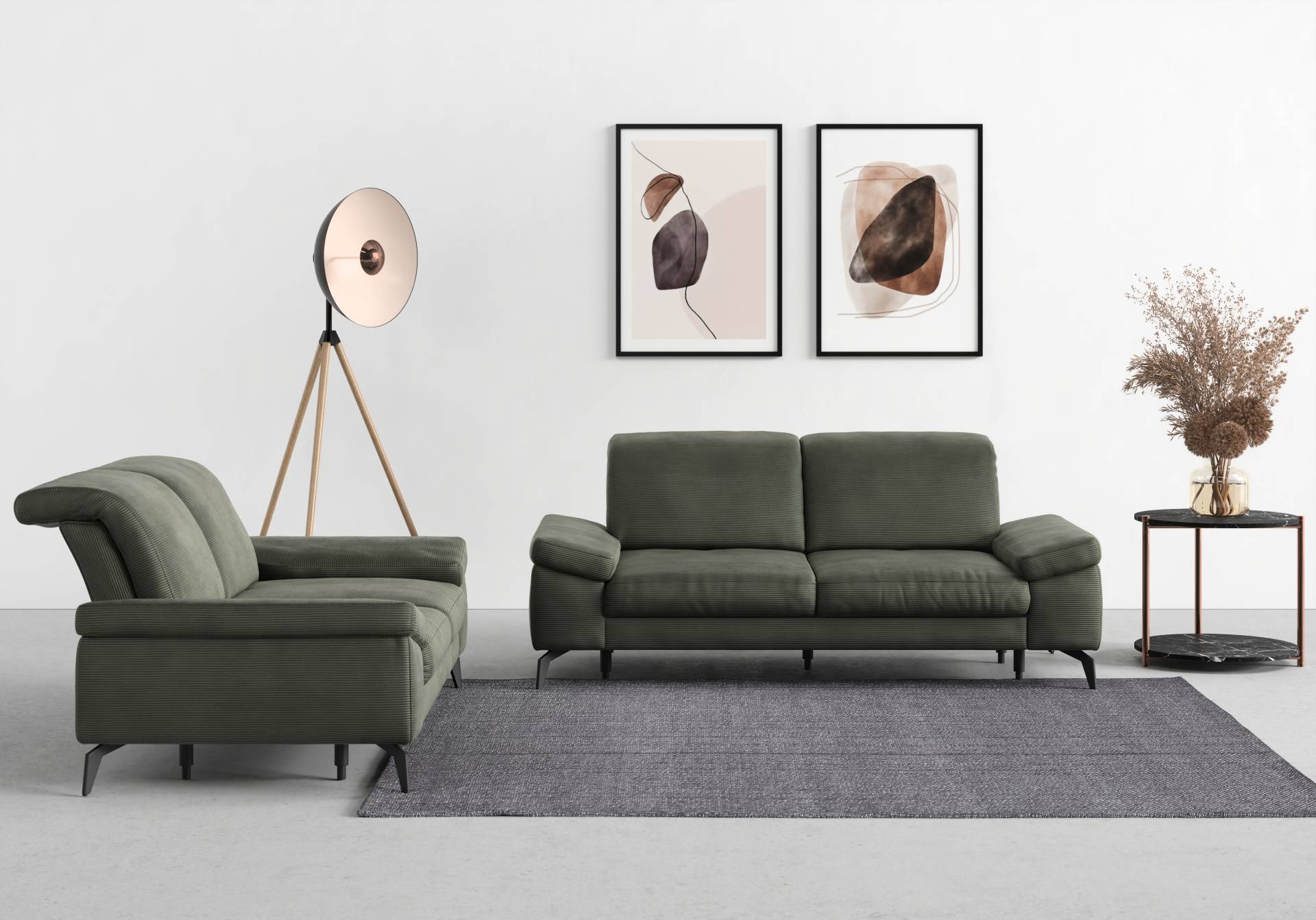 sit&more 2,5-Sitzer »Cabana«, Breite 211 cm, mit oder ohne Sitztiefen-, und Kopfteilfunktion sit&more 2,5-Sitzer »Cabana«, Breite 211 cm, mit oder ohne Sitztiefen-, und Kopfteilfunktion von sit&more