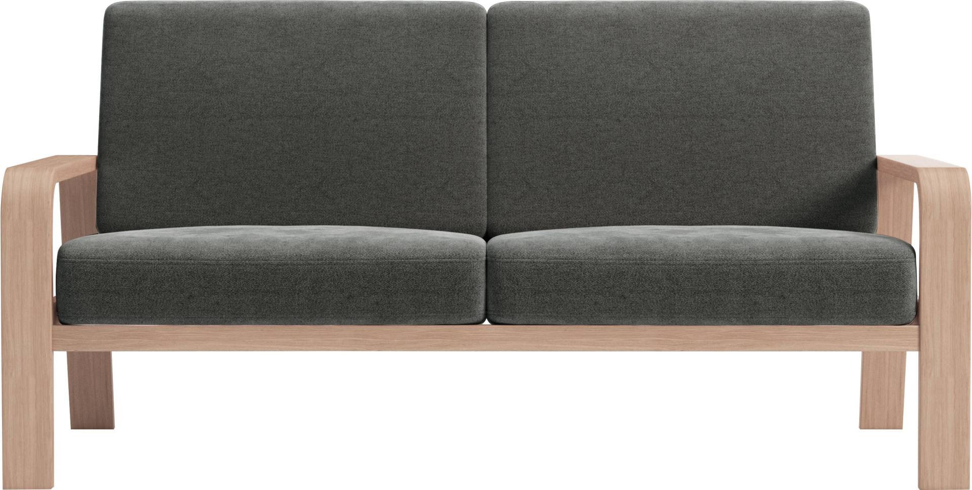 sit&more 2,5-Sitzer »Kolding«, Armlehnen aus Buchenholz in natur, verschiedene Bezüge und Farben von sit&more