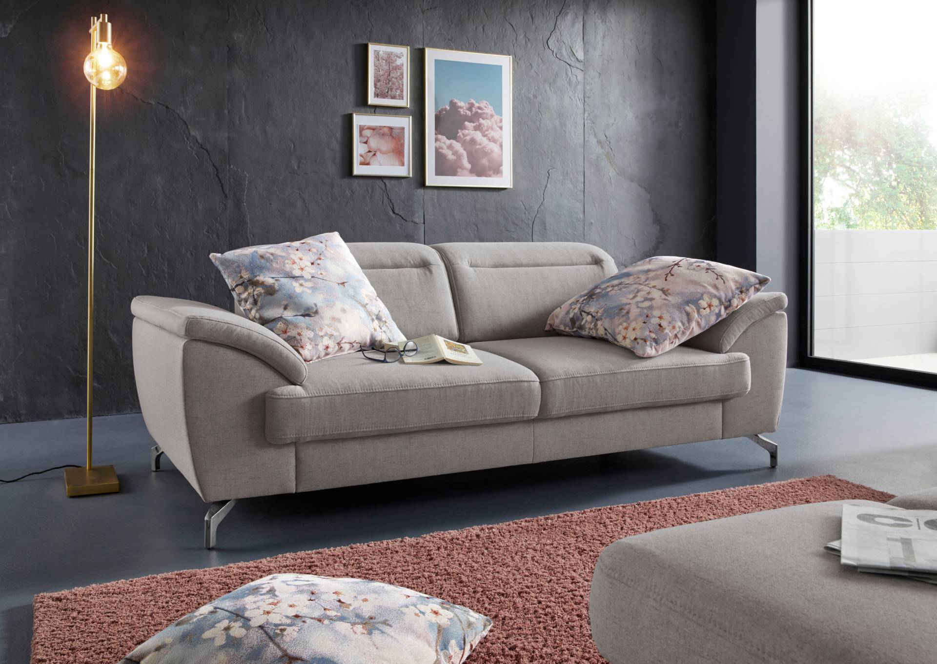 sit&more 2,5-Sitzer »Percy«, 12 cm Fusshöhe, Sitztiefenverstellung, wahlweise Kopfteilverstellung sit&more 2,5-Sitzer »Percy«, 12 cm Fusshöhe, Sitztiefenverstellung, wahlweise Kopfteilverstellung von sit&more