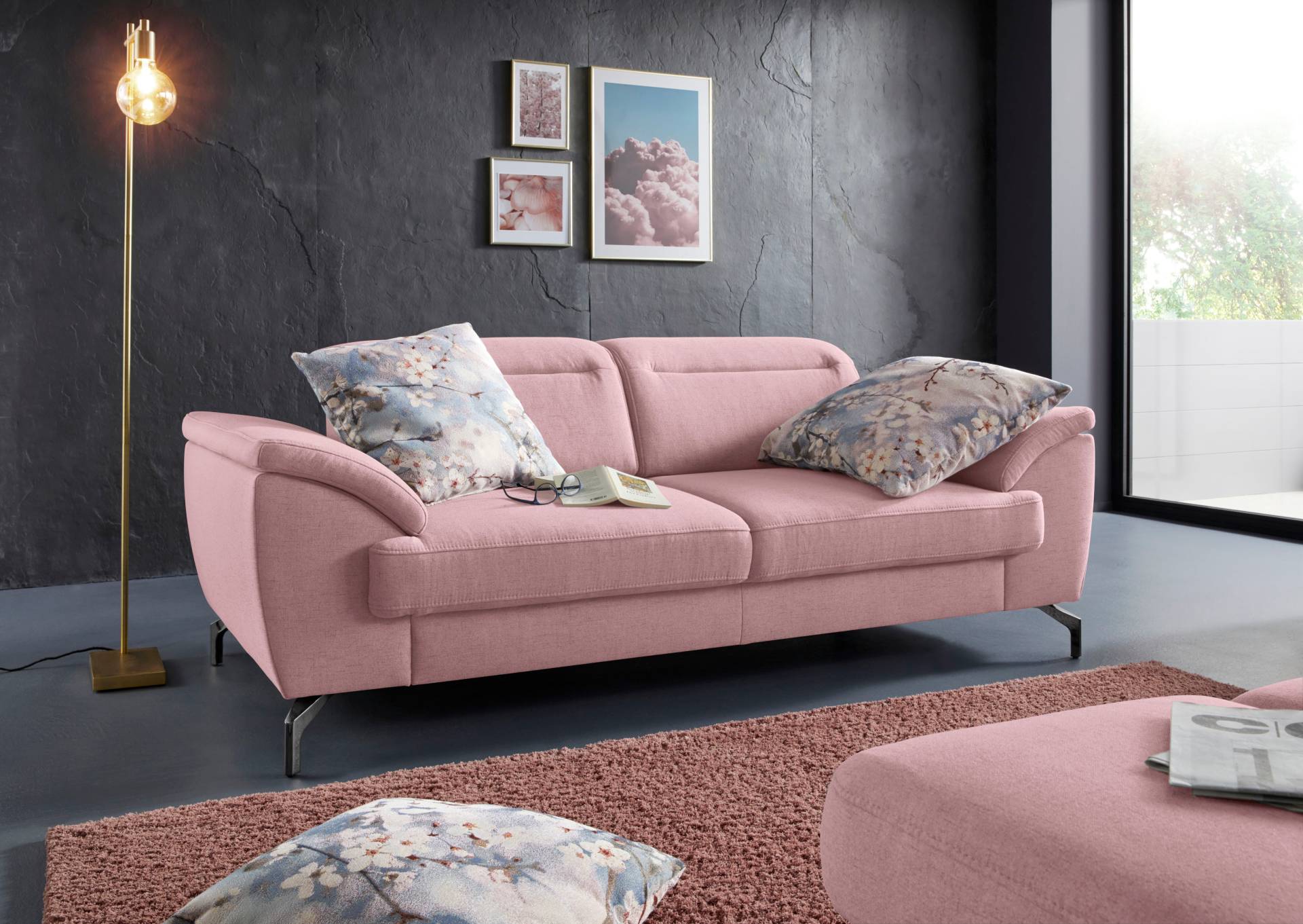 sit&more 2,5-Sitzer »Percy«, 15 cm Fusshöhe, Sitztiefenverstellung, wahlweise Kopfteilverstellung sit&more 2,5-Sitzer »Percy«, 15 cm Fusshöhe, Sitztiefenverstellung, wahlweise Kopfteilverstellung von sit&more