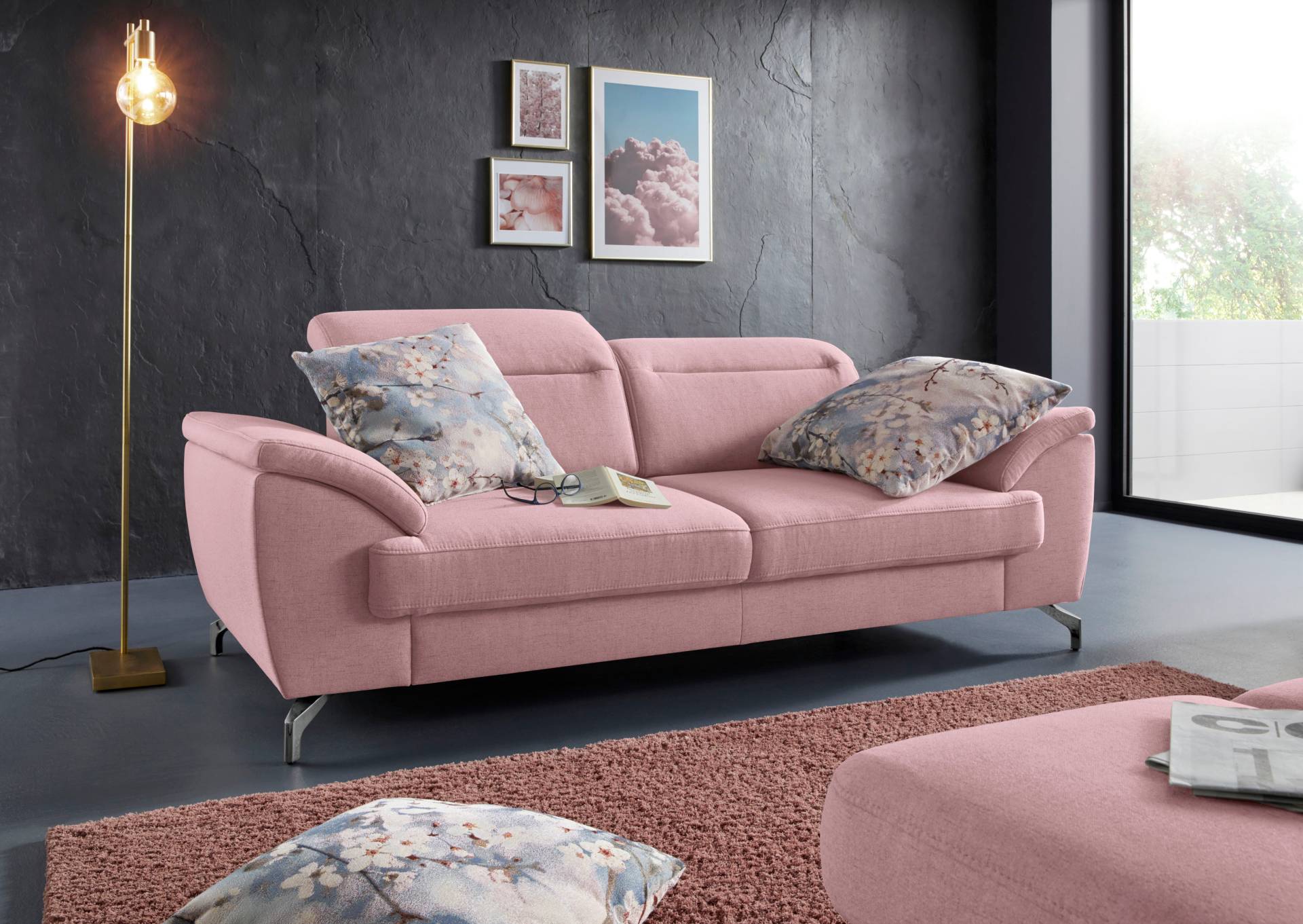 sit&more 2,5-Sitzer »Percy«, 12 cm Fusshöhe, Sitztiefenverstellung, wahlweise Kopfteilverstellung sit&more 2,5-Sitzer »Percy«, 12 cm Fusshöhe, Sitztiefenverstellung, wahlweise Kopfteilverstellung von sit&more
